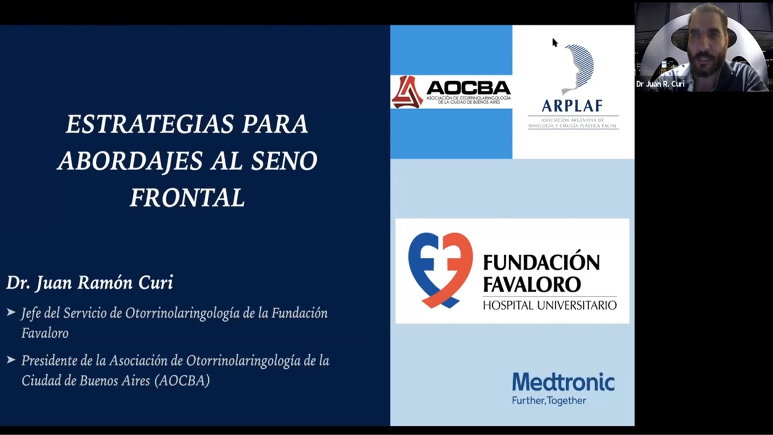 Webinar - Estrategias para Abordajes al Seno Frontal